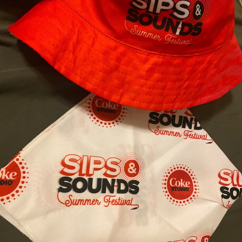 Sips and sounds hat & bandana